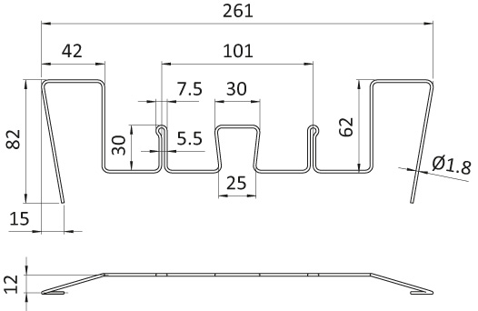 SLC Wire Steel Clamp for Visual Pocket