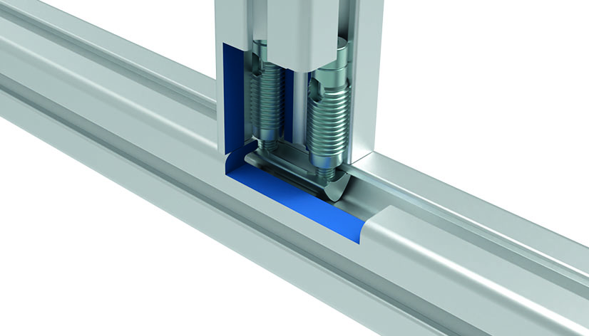 Roll-in Double T-slot Nut for Automatic Connector I, Slot 6