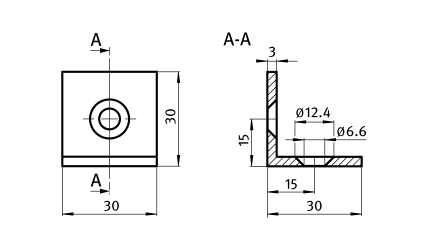 Steel Connection Angle 30