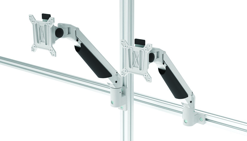 Monitor Support 4-axis, Height Adjustable (Set)