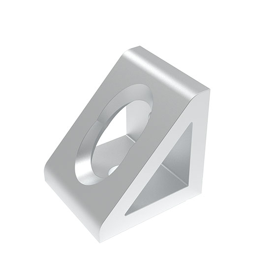 Gusseted Connection Angle AL 2 Hole, 1 Slot Version 