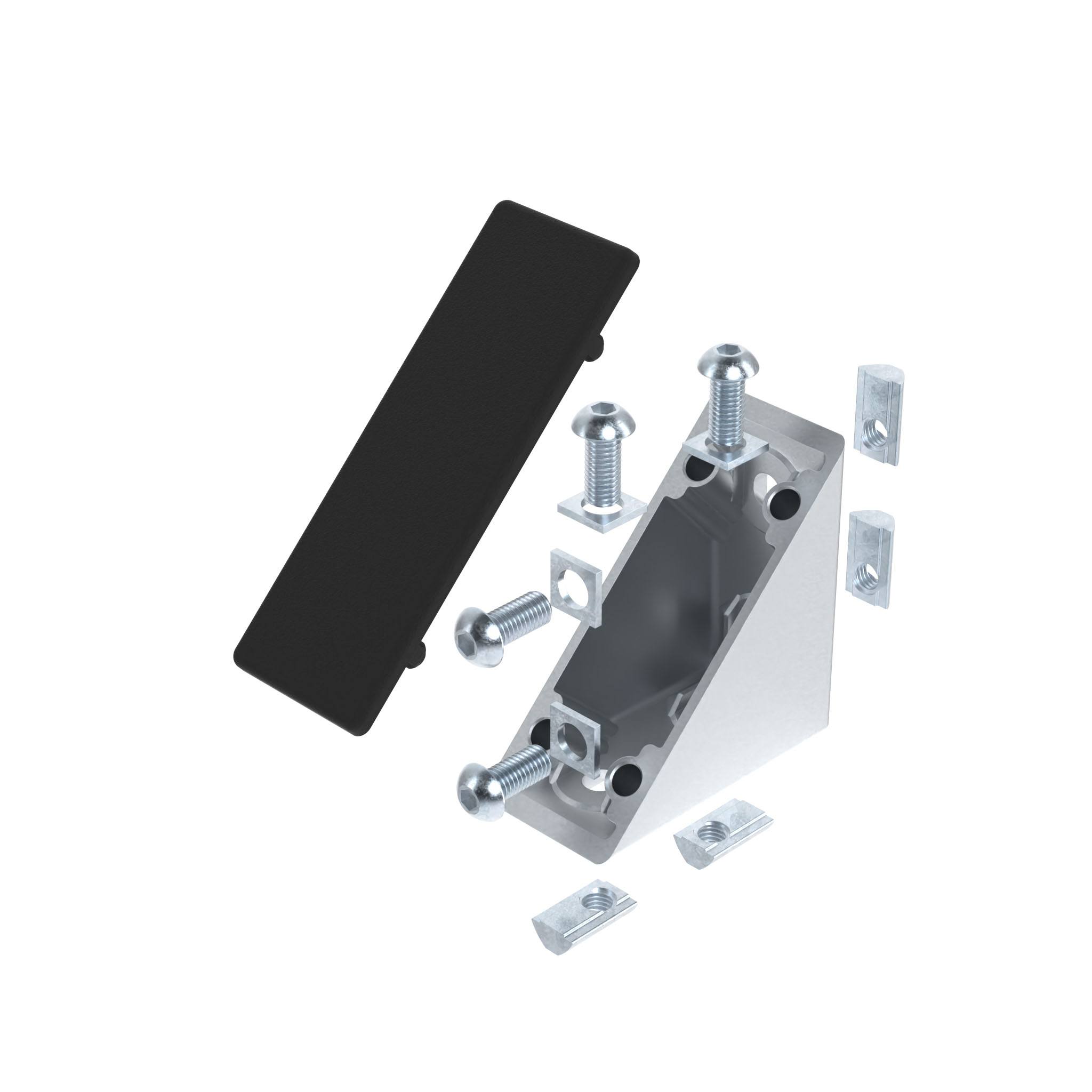 Zinc Connection Angle I 40 x 80 flat (Set) 093W8010N08S01 – imagen del producto