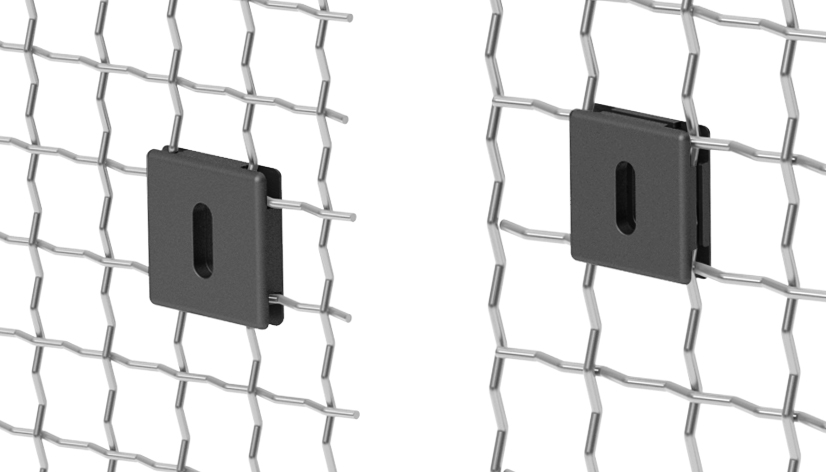 Klemmplatten für Wellengitter