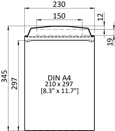 Self-adhesive Visual Pocket DIN A4 Portrait - 8.3" x 11.7"