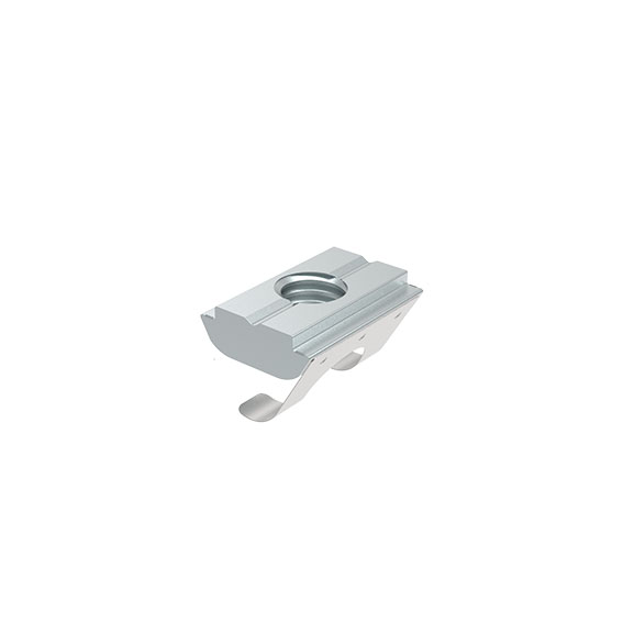 Ecrou basculant 14,0 x 5,2 mm avec languette ressort