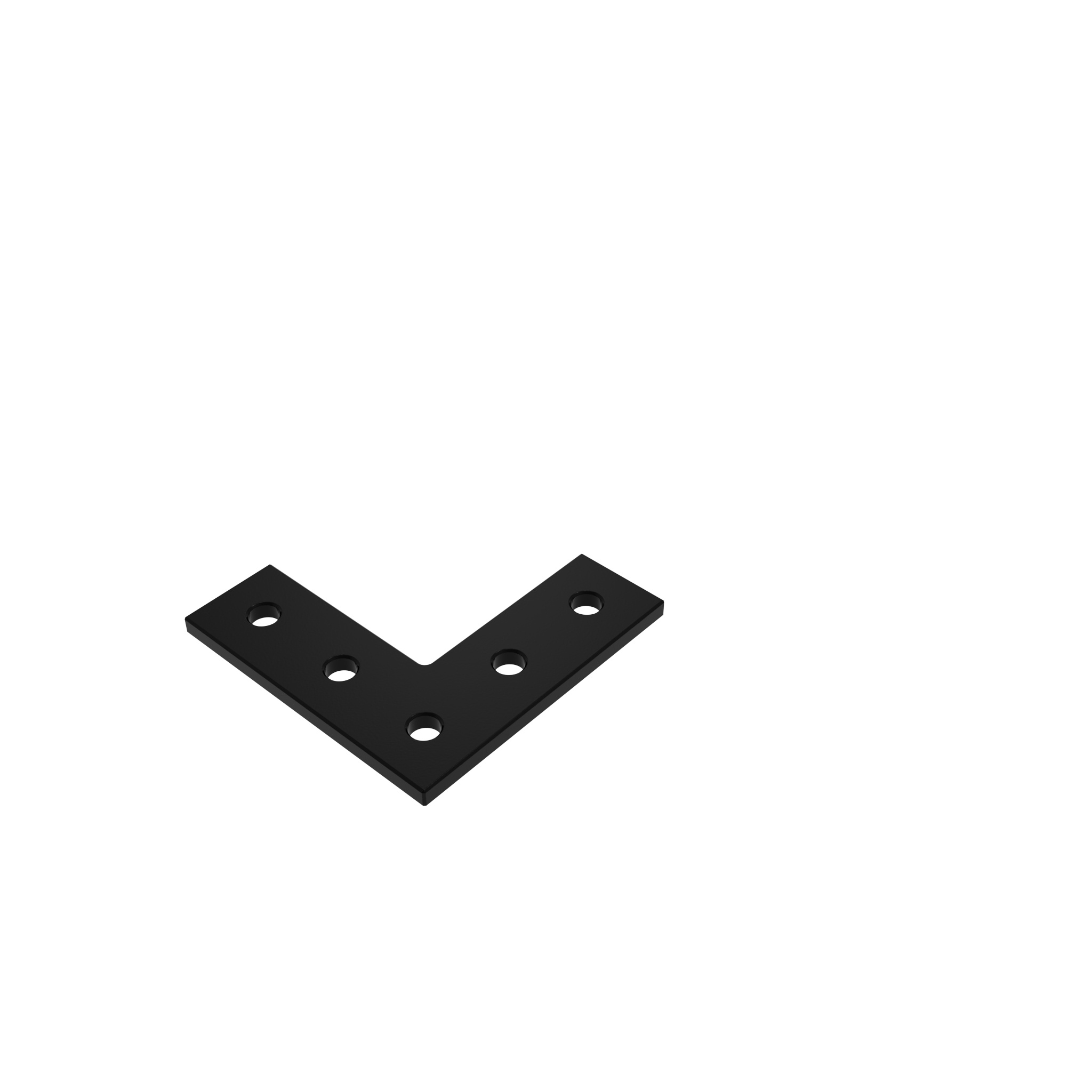 ECO Connection Plate AL L 5 Hole, 1 Slot Version Light 093EVL7676S02S – product image