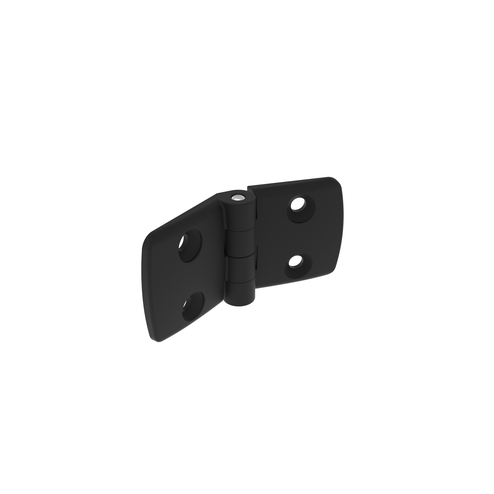 Kunststoff-Kombischarnier 50, nicht aushängbar, schwarz 095K5050F08 – Produktabbildung