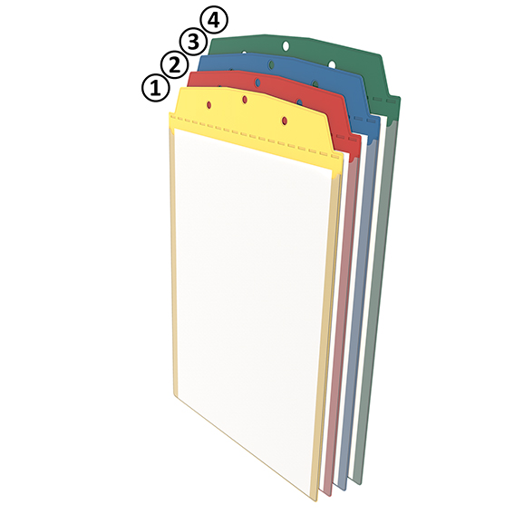 Attached Visual Pocket DIN A4 Portrait - 8.3" x 11.7"