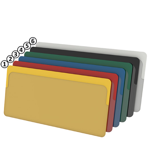 Oben offene selbstklebende Etikettenhülle 50 Oben offene selbstklebende Etikettenhülle 50