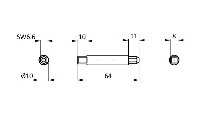 Tool for Cutting Bush with Shank