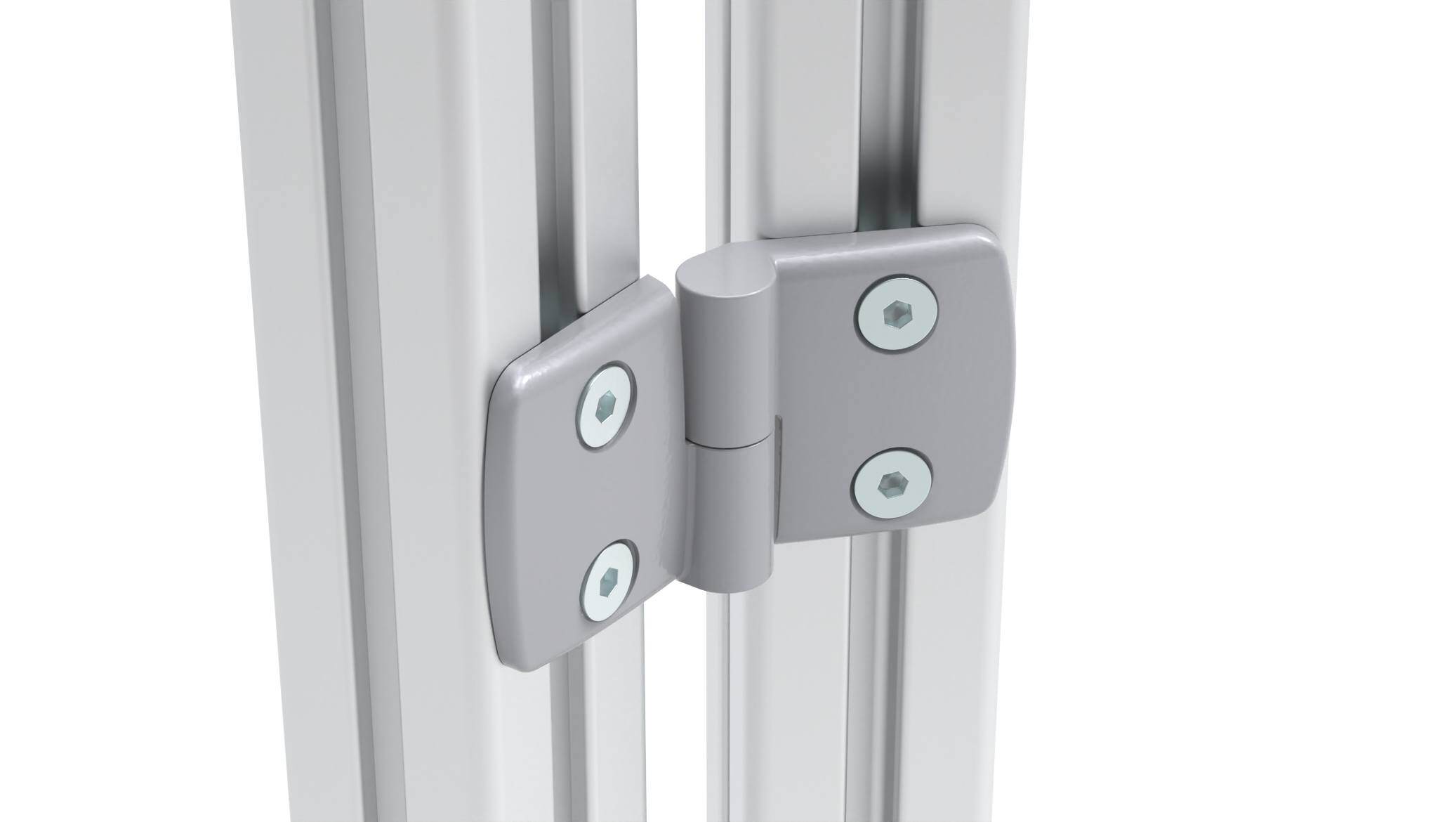 Aluminum Die-cast Combi Hinge 45, Detachable, Alu Color