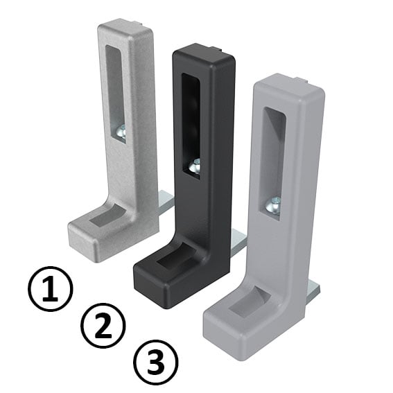 Floor Bracket ZN 120, Adjustable (Set)