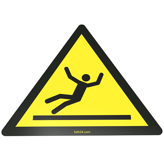 Warning Slippery Surface Floor Sign