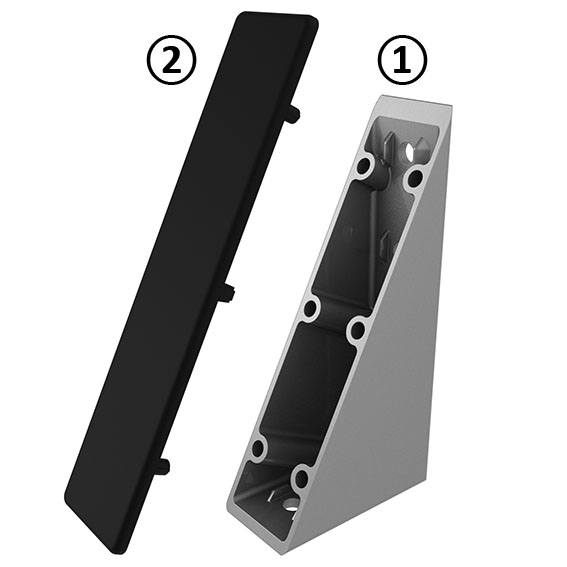 Alu Connection Angle 40 x 80 x 160 (Set)