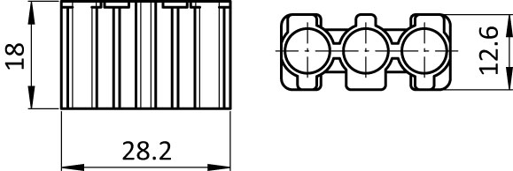Abdeckkappe GST18i3 für Modul F Line