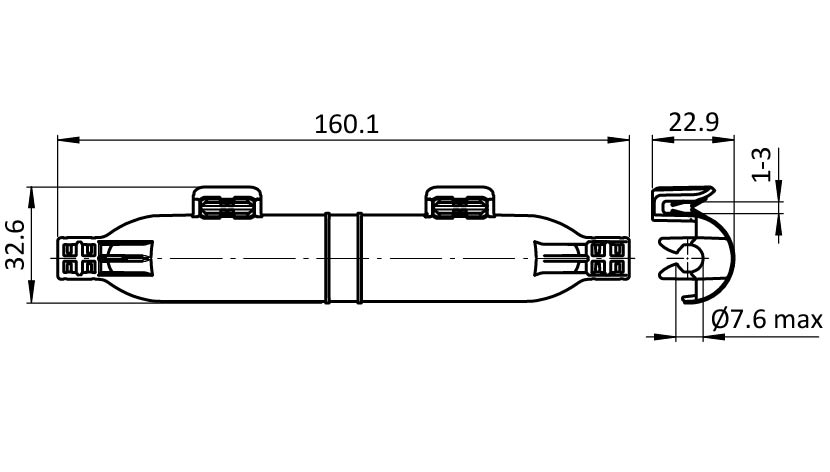 Solar Cable Coupler Edge Clip