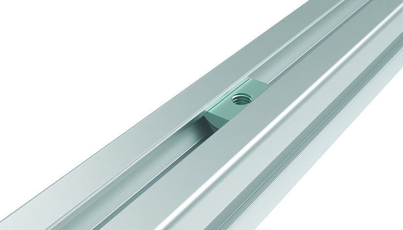 Ecrou basculant 10,8 x 4,1 mm avec languette ressort