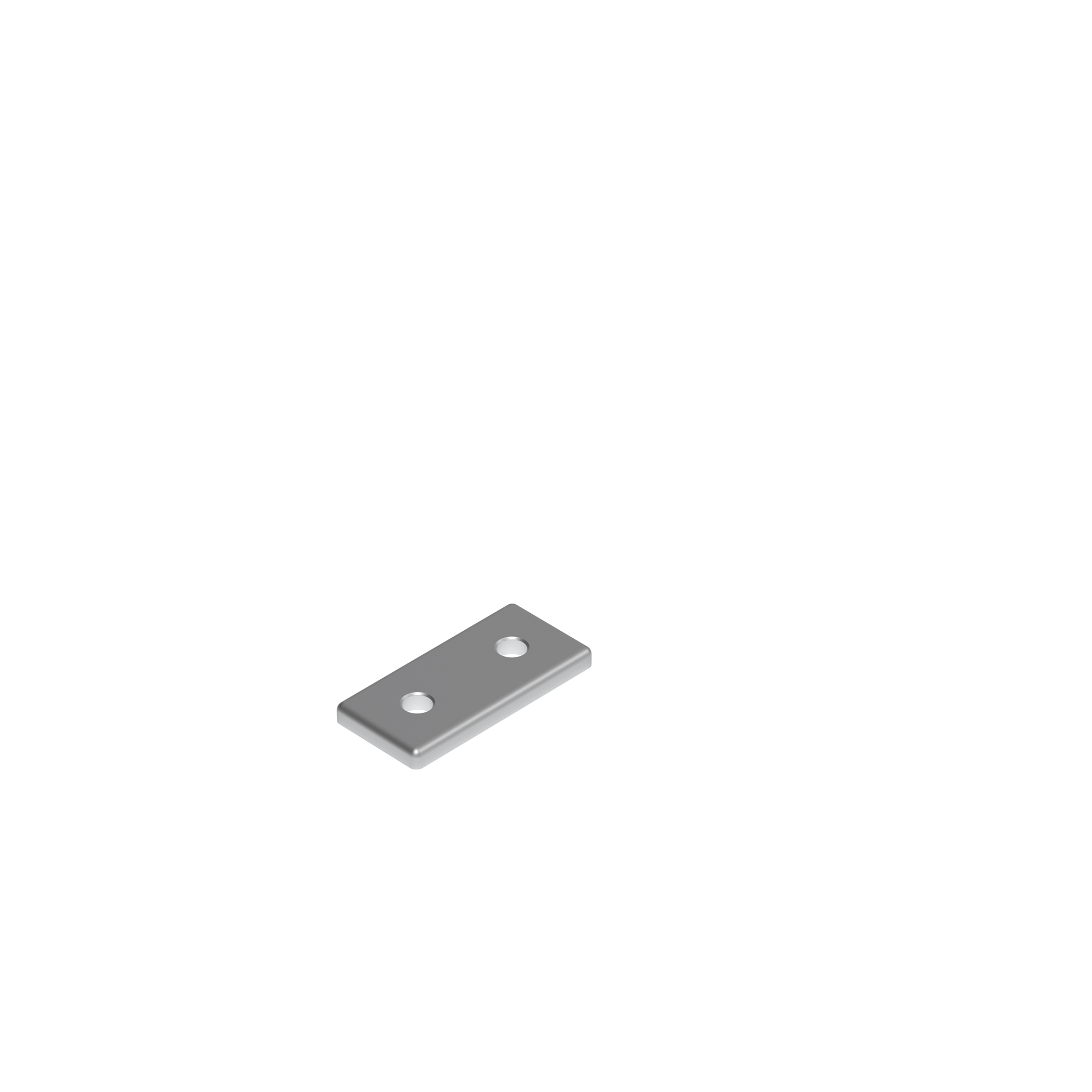Connection Plate AL Rectangular 2 Hole, 1 Slot Version 093VA3060 – product image