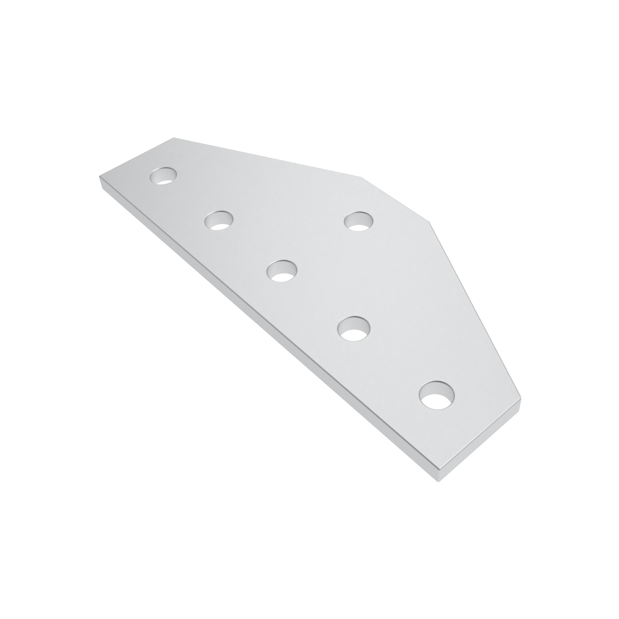 ECO Connection Plate AL T 6 Hole, 1 Slot Version