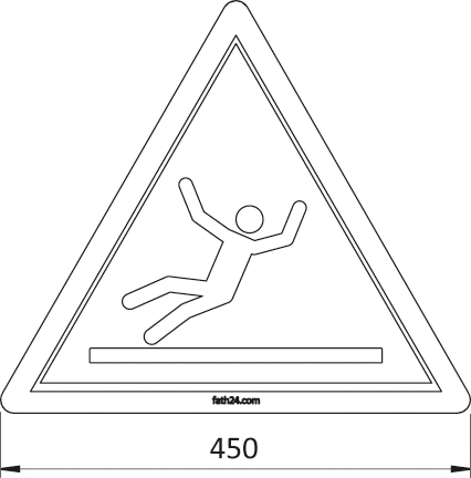 Warning Slippery Surface Floor Sign