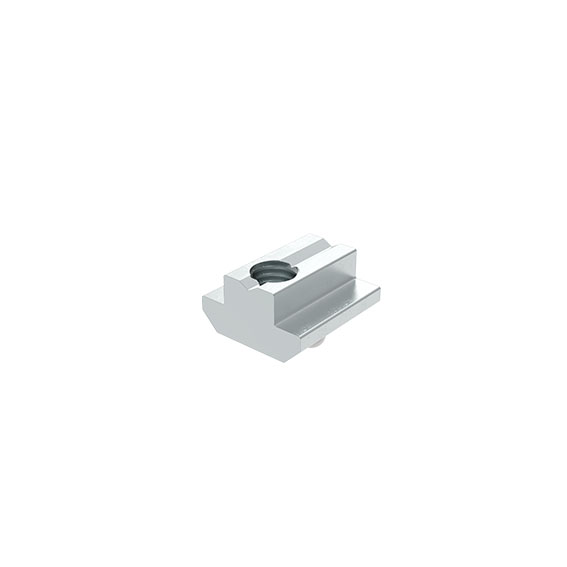 Ecrou de rainure en T 19,5 x 10,6 mm, h.5,1 mm avec bille sur ressort 096030S09 – image du produit