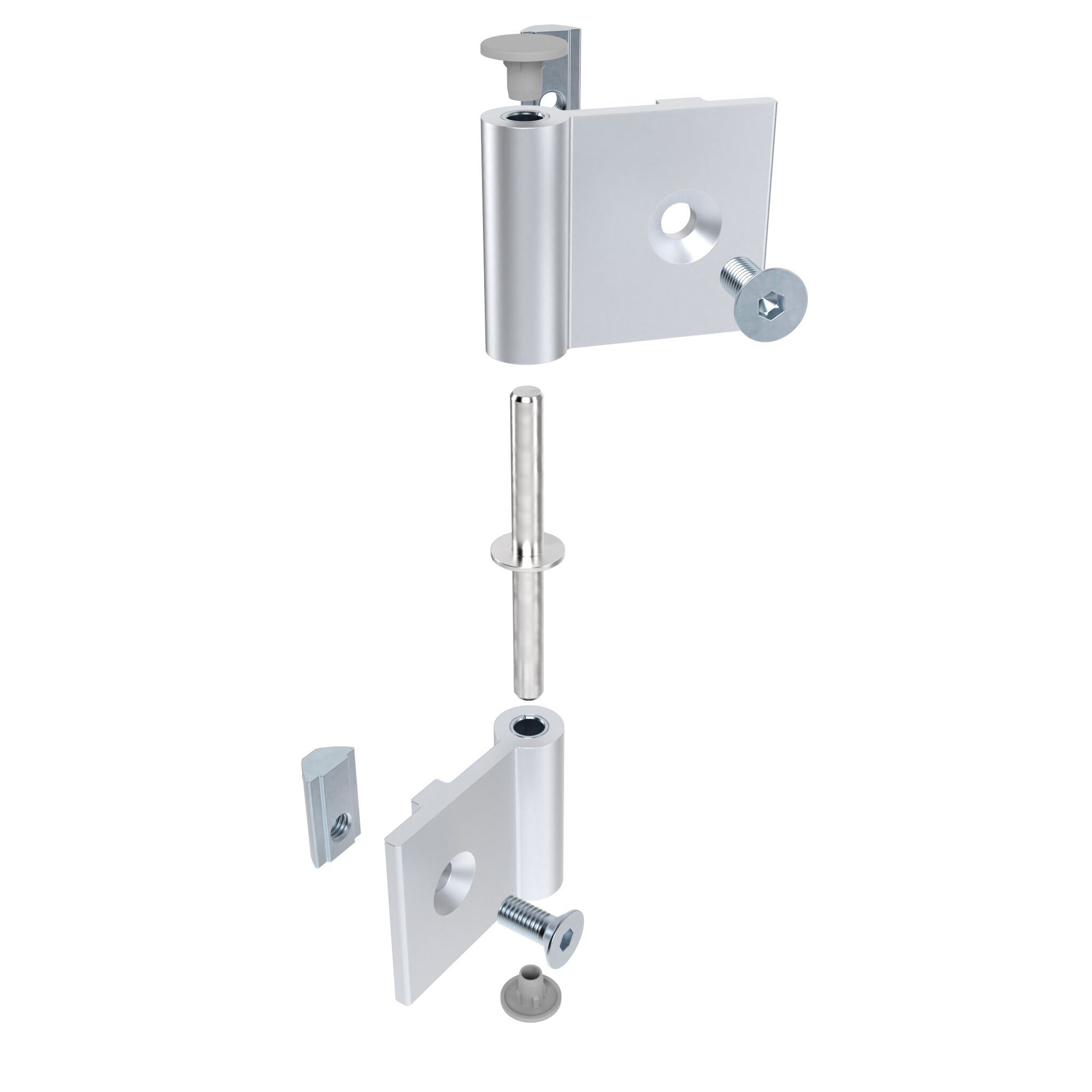 Aluminium-Scharnier 40 leicht 095AL40N0840N08S01 – Produktabbildung