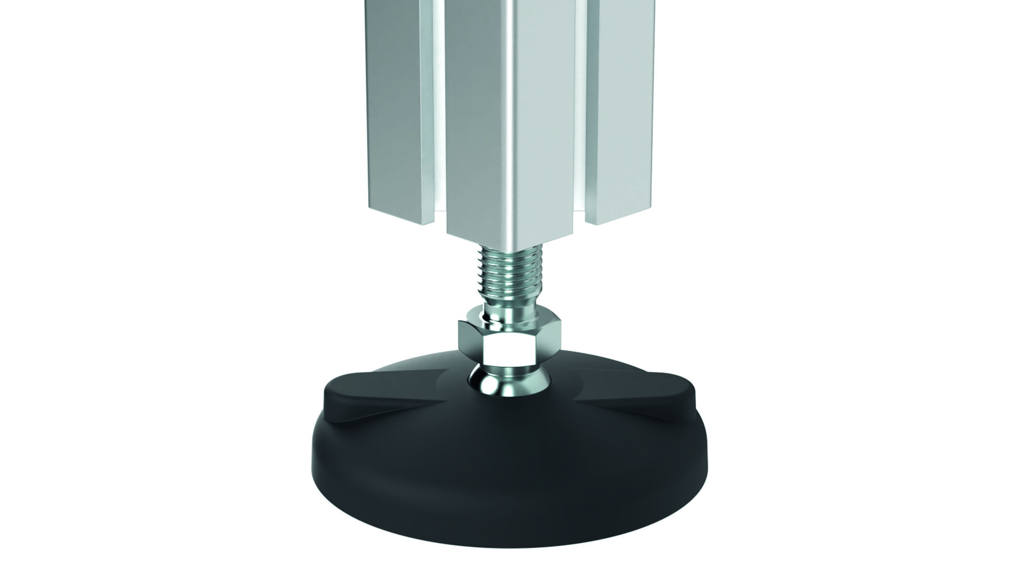 Patas giratorias ensambladas PA / acier rótula 22