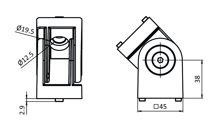 Pivot Joint 45