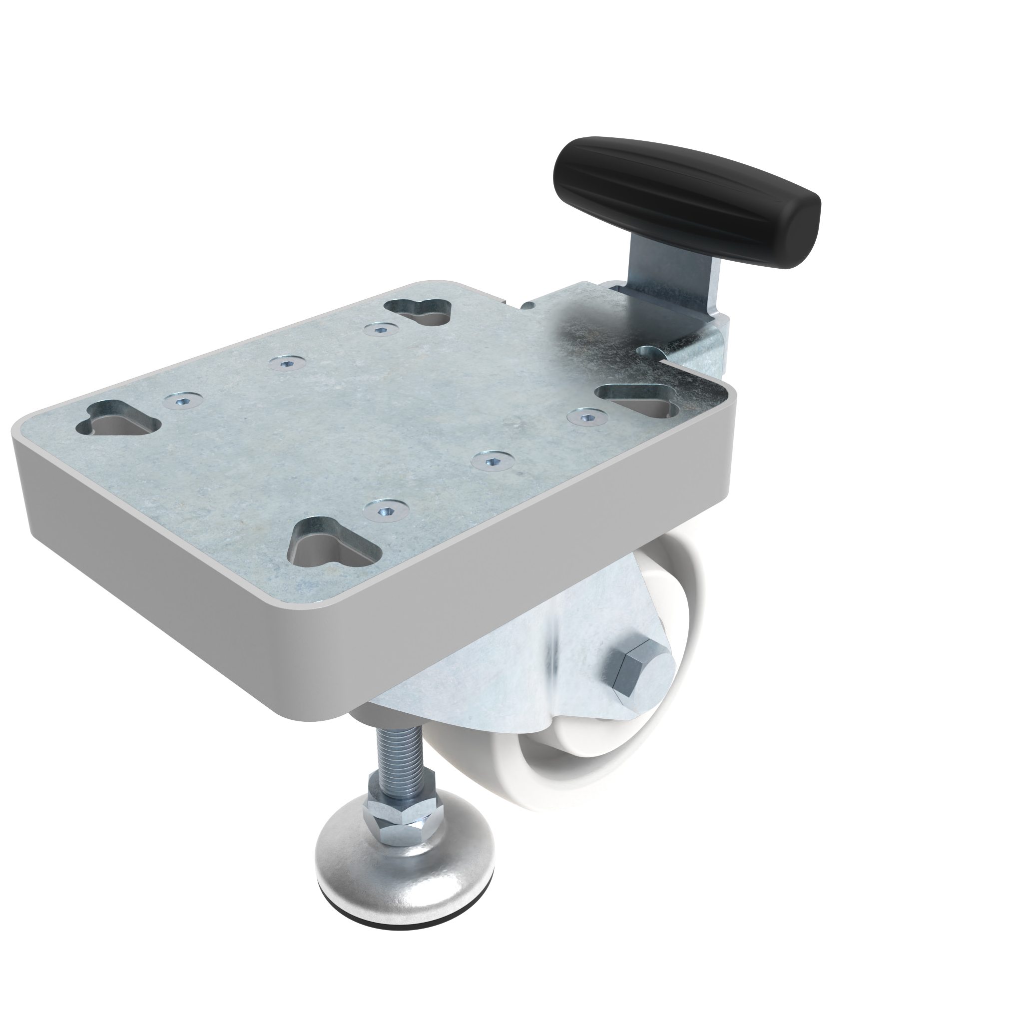 Rueda giratoria con pata elevadora 098LF100AF134110 – imagen del producto