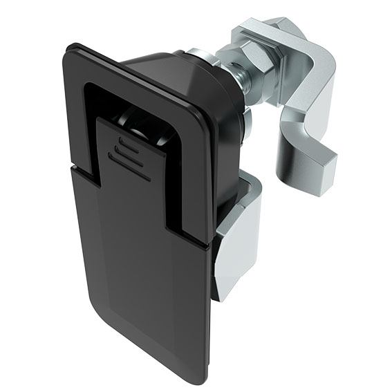 Lift & Turn Compression Latch 72.5 x 29.5 Black, incl. Cam (Set)