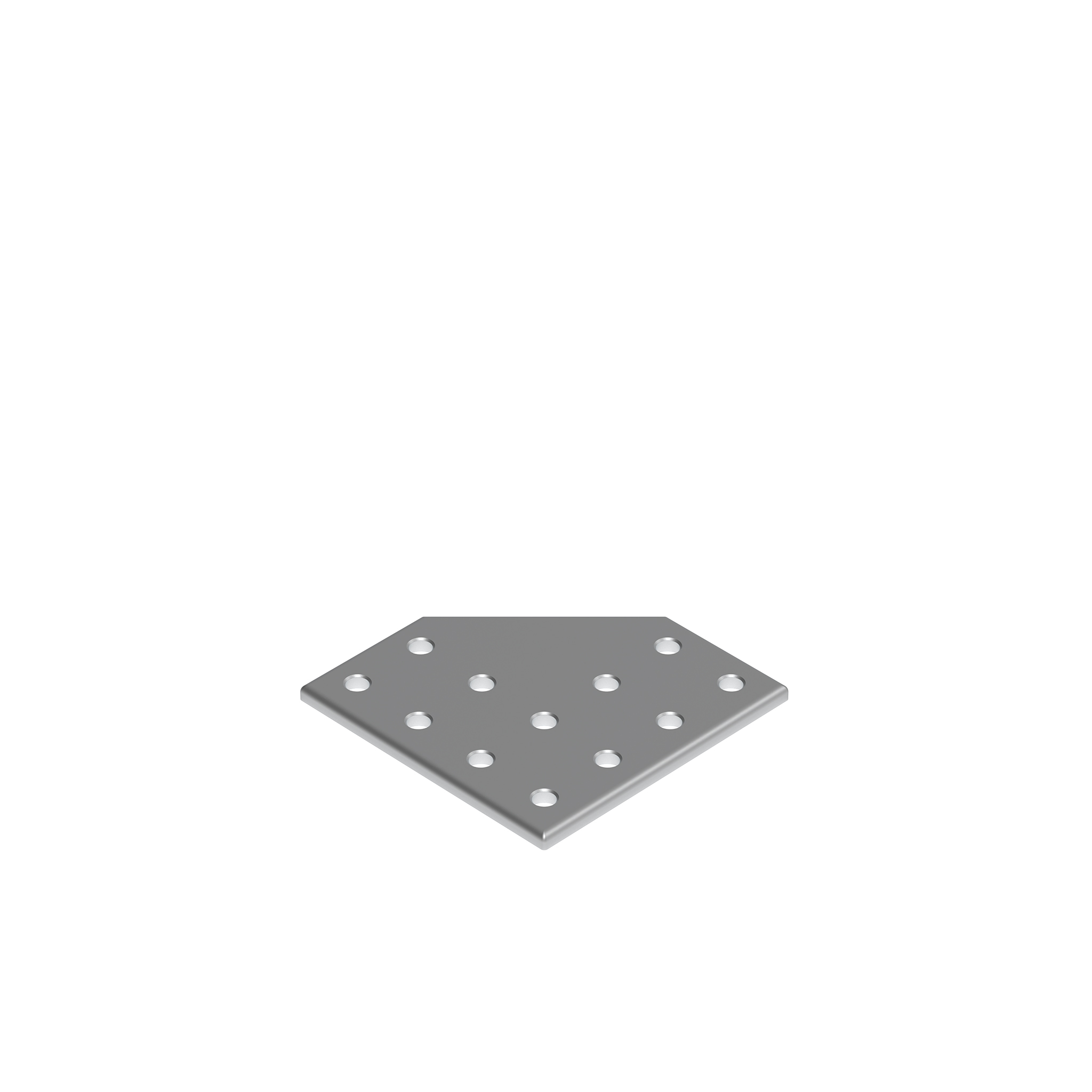 Connection Plate AL L 12 Hole, 2 Slots Version 093VL8080D – product image