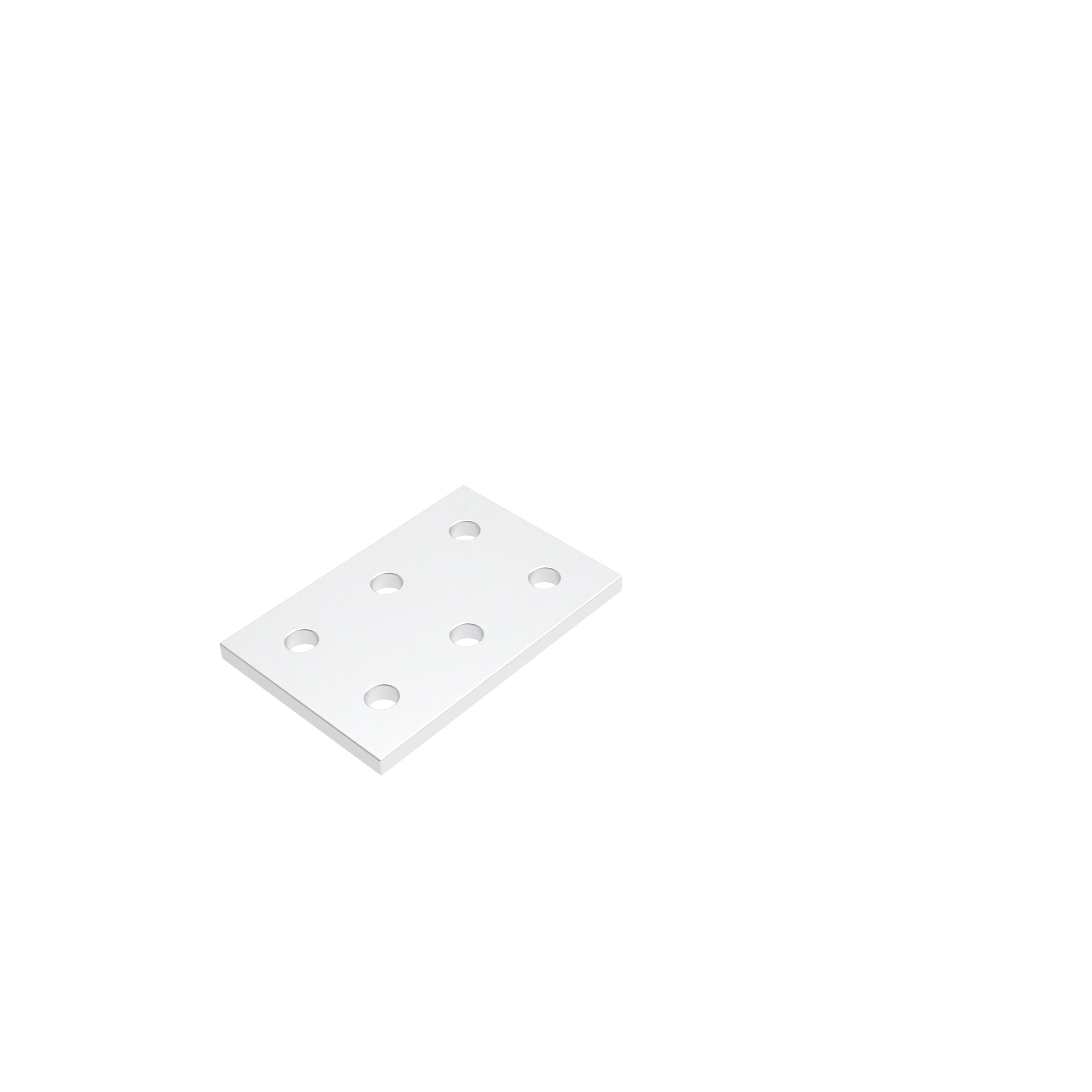 ECO Connection Plate AL Rectangular 6 Hole, 1 Slot Version 093EVD5176 – product image