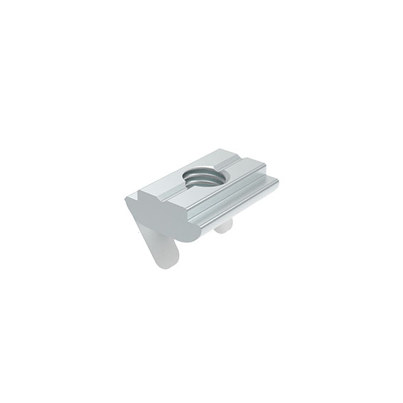 Nutenstein 15,0 x 6,0 mm, einschwenkbar mit Federblech – Produktabbildung