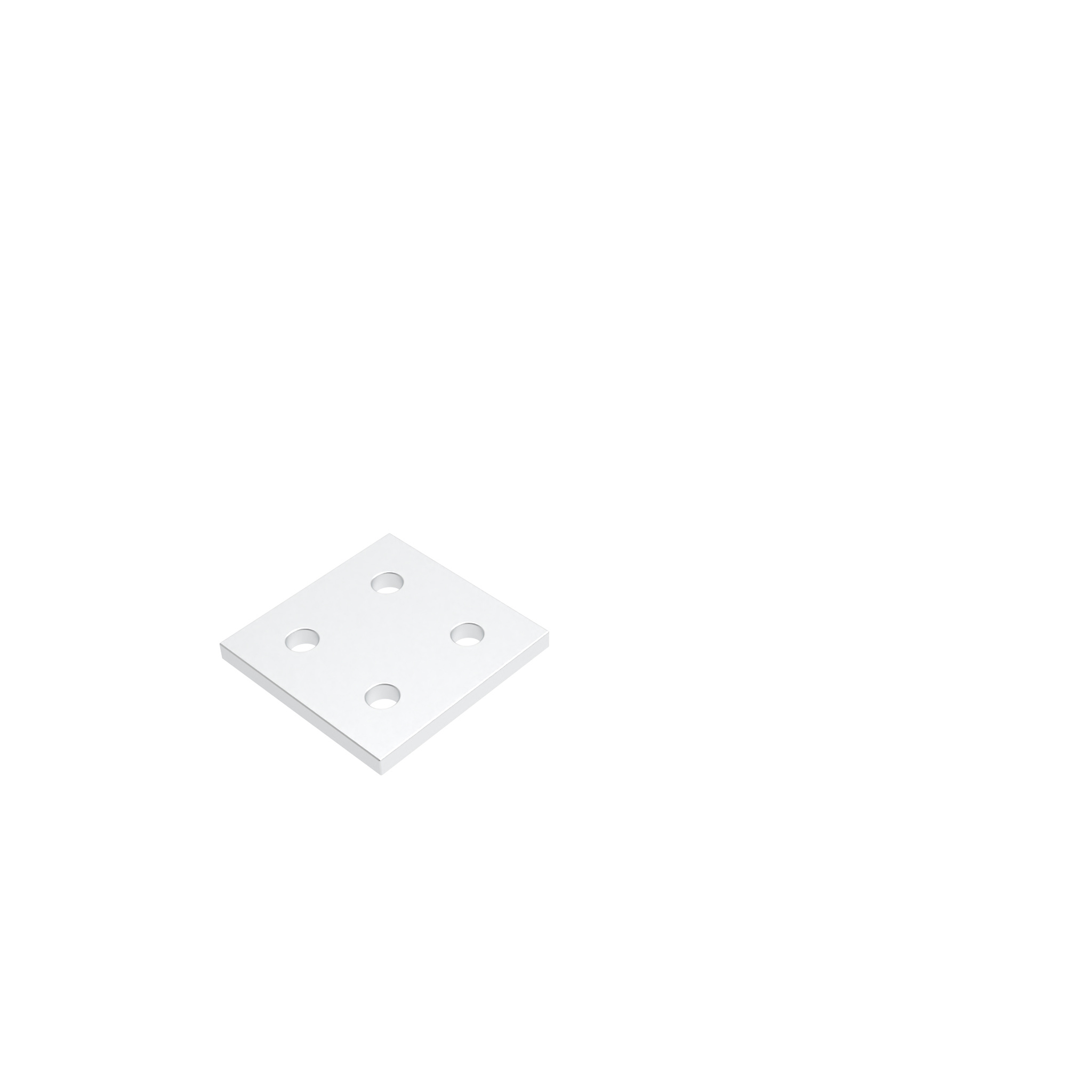 ECO Connection Plate AL Quadrangular 4 Hole, 1 Slot Version 093EVA5151 – product image