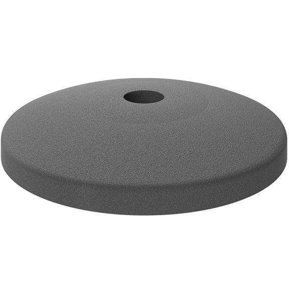 Base PA pour pieds à rotule, rotule 15, gris