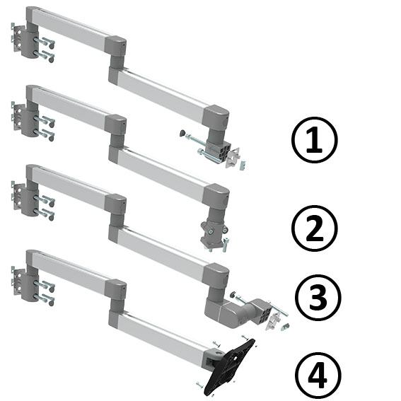 Doppel-Systemarm I40L 695 (Set)