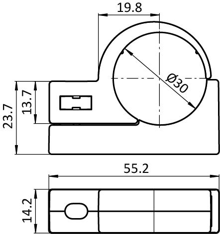 Befestigungsklemme D30 (Set)