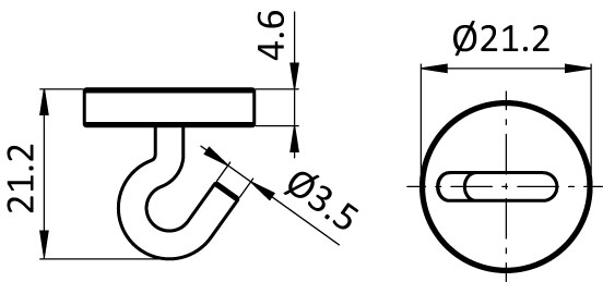 Ceiling Magnet with Hook