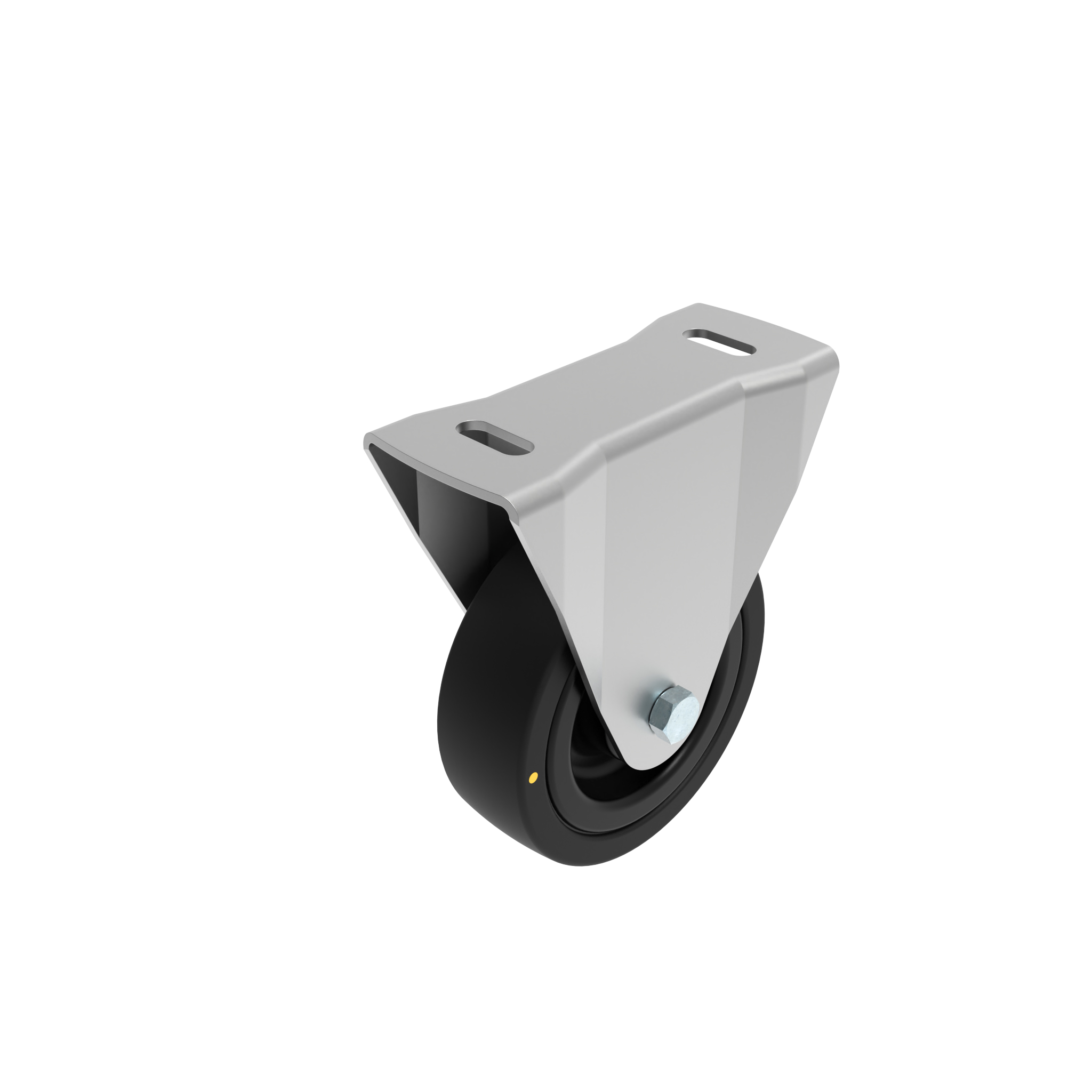 Rueda fija Ø 80 / 100 / 125 con placa de montaje 40 / 45 098F100G4045NESD – imagen del producto