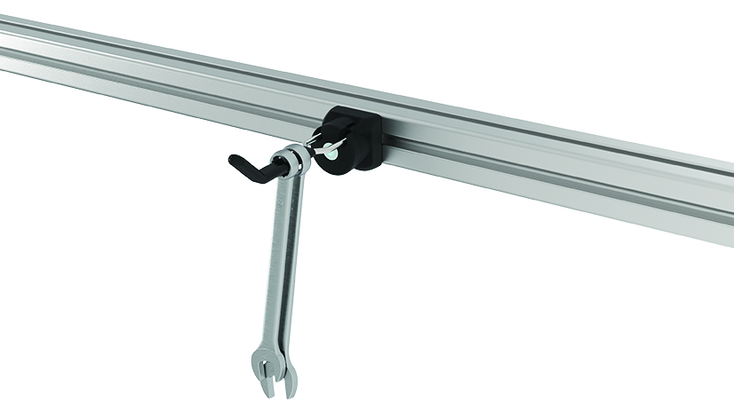 Werkzeughaken FX 66/27 - 13, gummiert für Profile 40 / 45, Nut 8 / 10