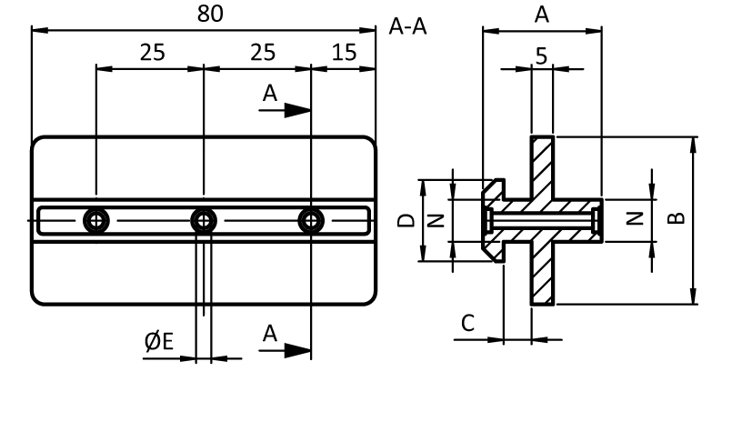 Profile Slider Center Ridge