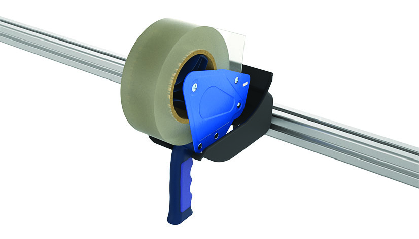 Packband-Handabroller Halter FX für Profil 40 / 45, Nut 8 / 10