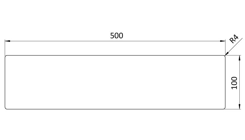 Floor Marking I-shape 100