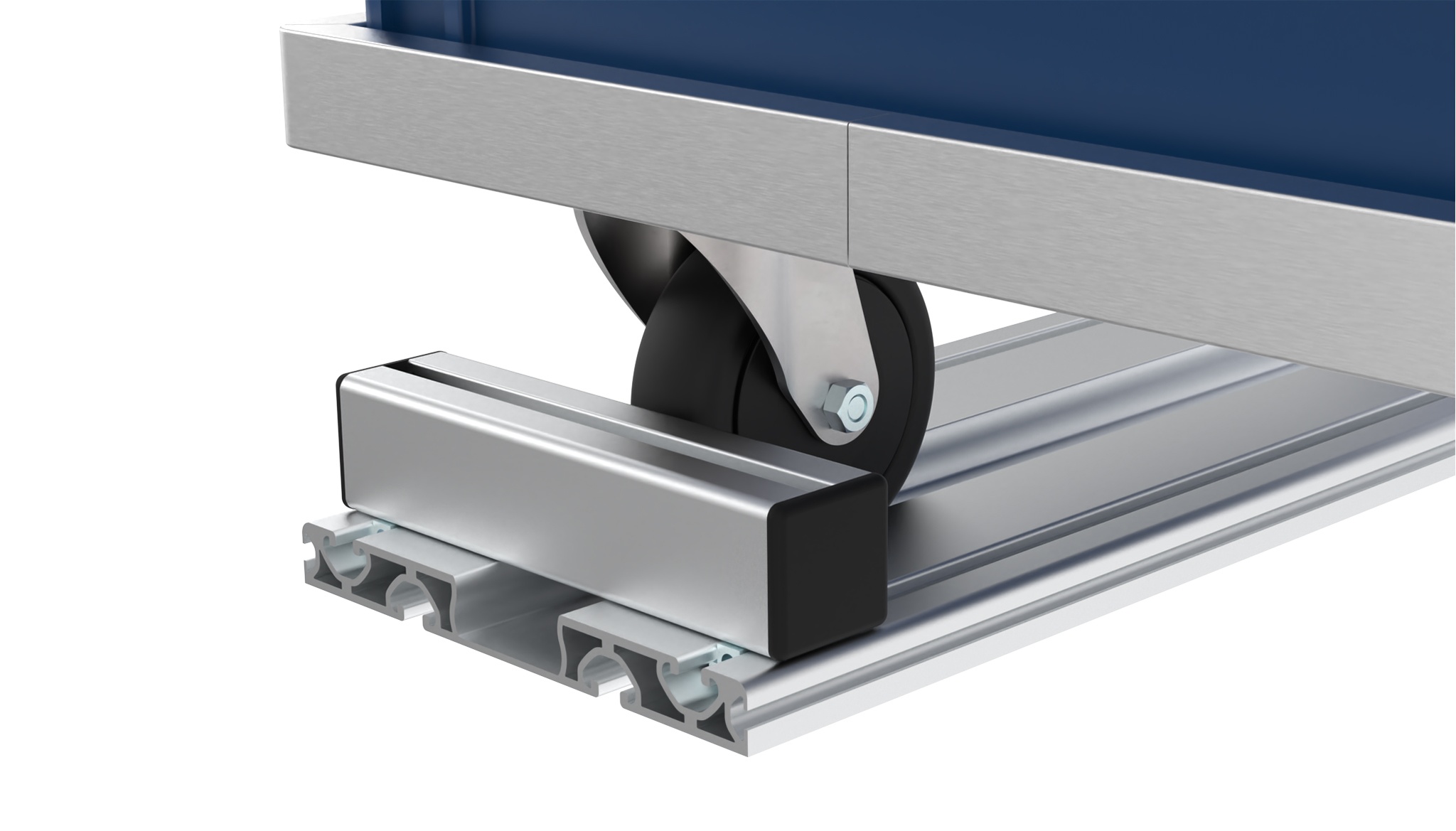 Adjustable Caster End Stop for Guiding Rail FIFO (Set)