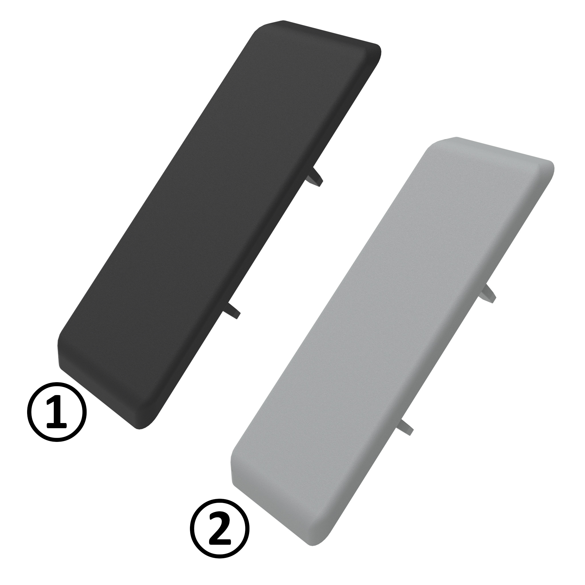 Abdeckkappe für Aluwinkel I40 x 80 M (Set) – Produktabbildung