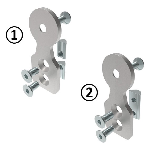 Plaque de connexion 90° D30 (Kit)