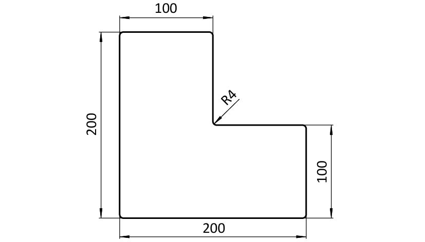 Floor Marking L-shape 100