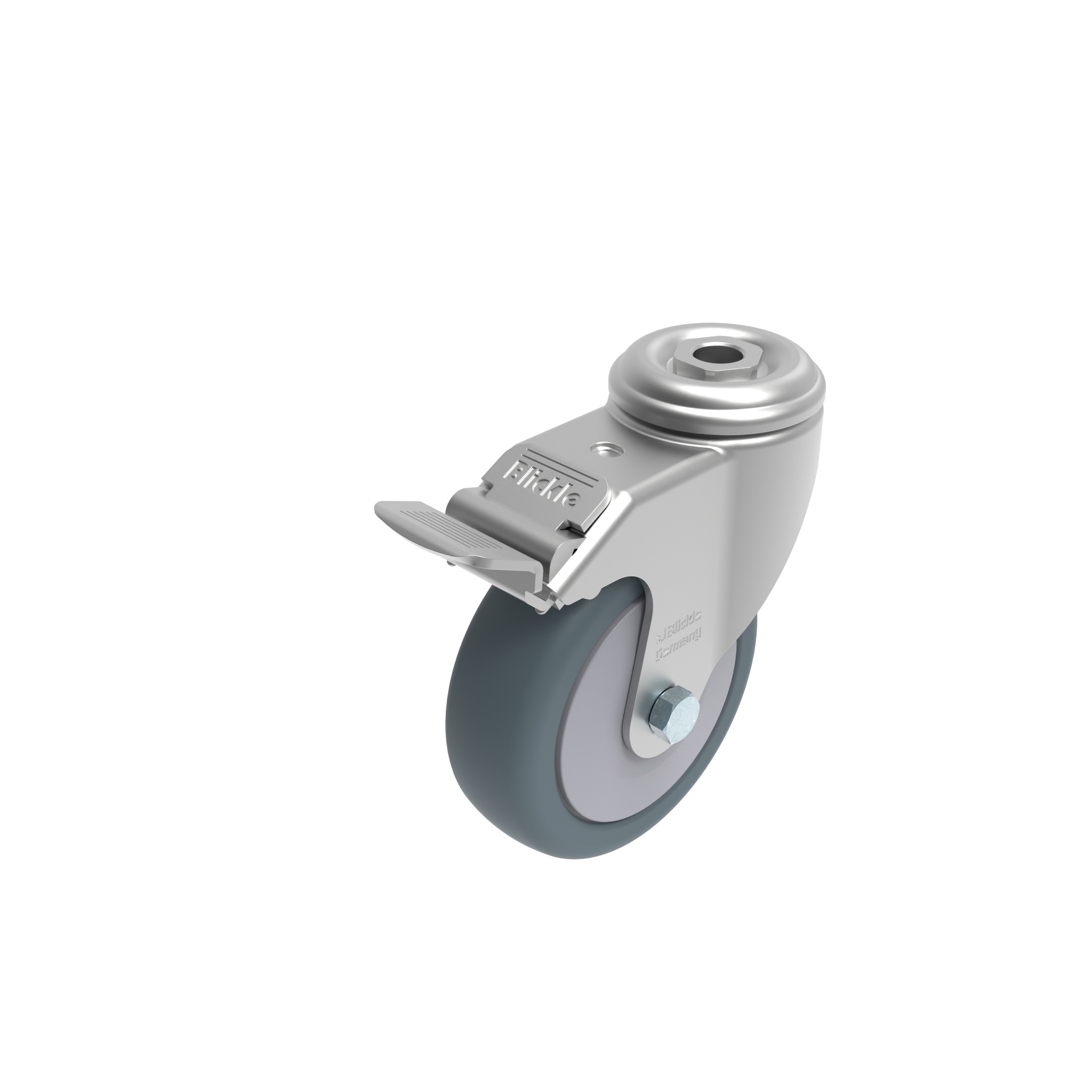 Roulette pivotante Ø 80 / 100 / 125 verrouillable 098S100TDN – image du produit