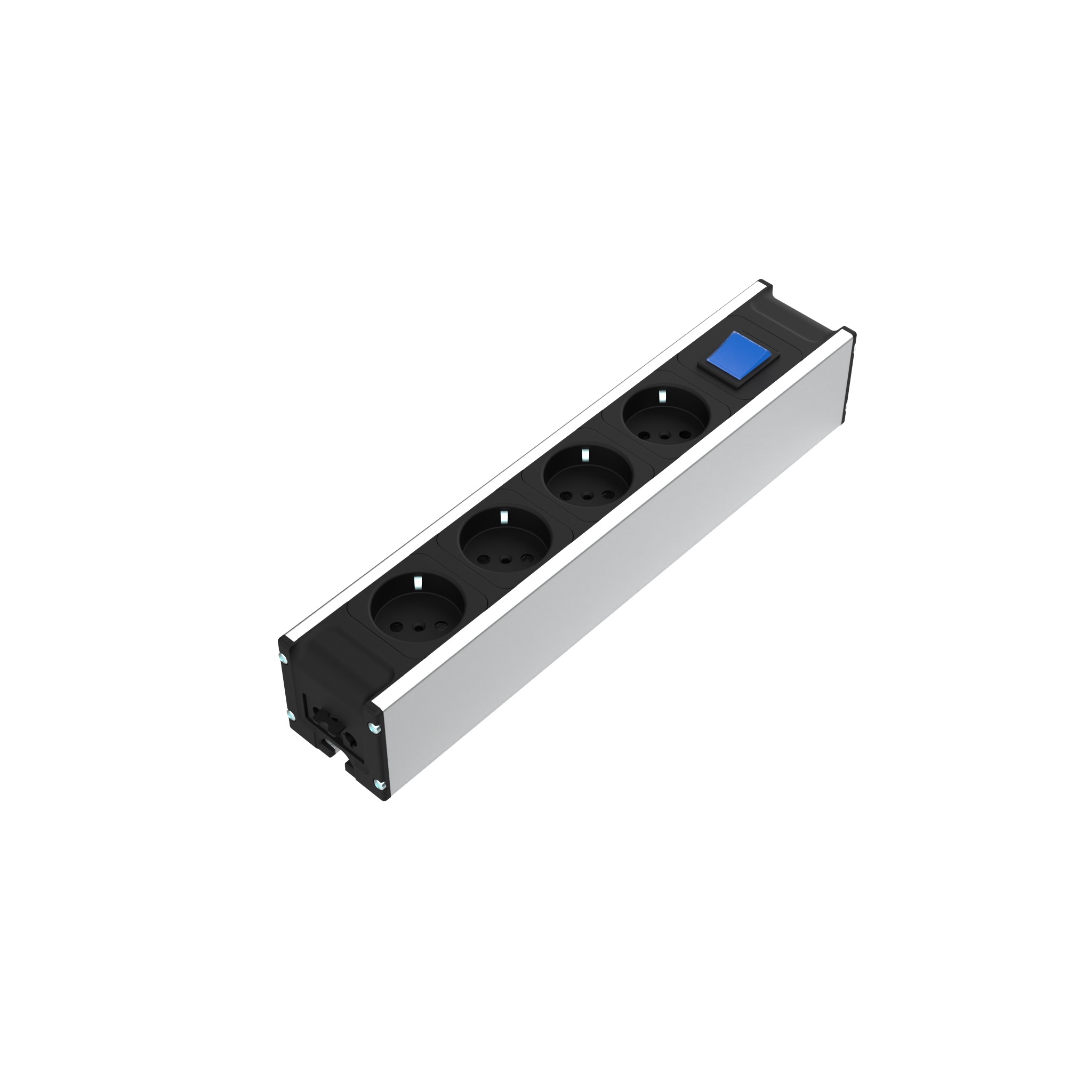 Power Strip Module F Line 317 4x, with Switch, for Series Connection Power Strip Module F Line 317 4x, with Switch, for Series Connection