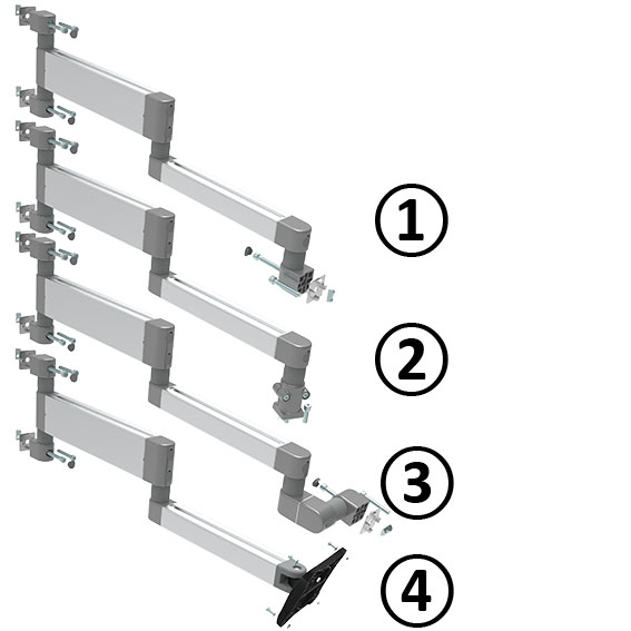 Doppel-Systemarm I40H 695 (Set)